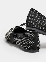 Yours Curve Mary Jane Extra широкий крой обуви Diamante - Image 4 of 5
