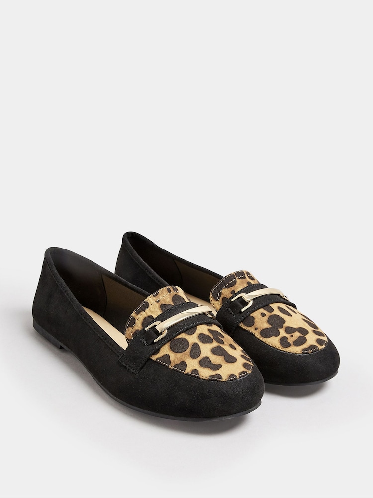Yours Curve Brown Extra Wide Fit Snaffle Loafers - Image 2 of 5