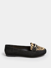 Yours Curve Brown Extra Wide Fit Snaffle Loafers - Image 3 of 5