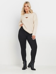 Yours Curve Natural Cable Cut Out Jumper - Image 2 of 5