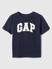 Gap Navy/Blue Logo Short Sleeve Crew Neck T-Shirt (Newborn-5yrs) - Image 1 of 3