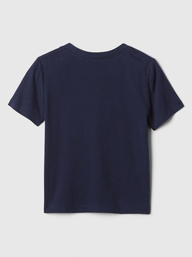Gap Navy/Blue Logo Short Sleeve Crew Neck T-Shirt (Newborn-5yrs) - Image 2 of 3