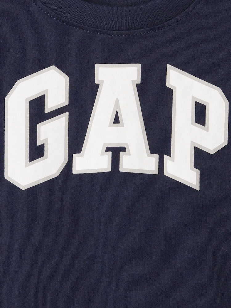 Gap Navy/Blue Logo Short Sleeve Crew Neck T-Shirt (Newborn-5yrs) - Image 3 of 3