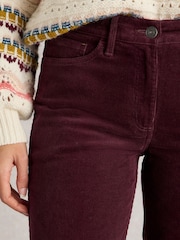 White Stuff Purple Brooke Straight Cord Trousers - Image 4 of 6