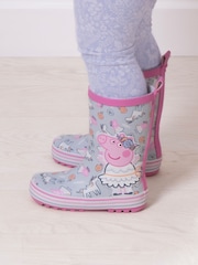 Totes Pink Ballerina Childrens Peppa Pig Wellies - Image 1 of 5