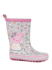 Totes Pink Ballerina Childrens Peppa Pig Wellies - Image 2 of 5
