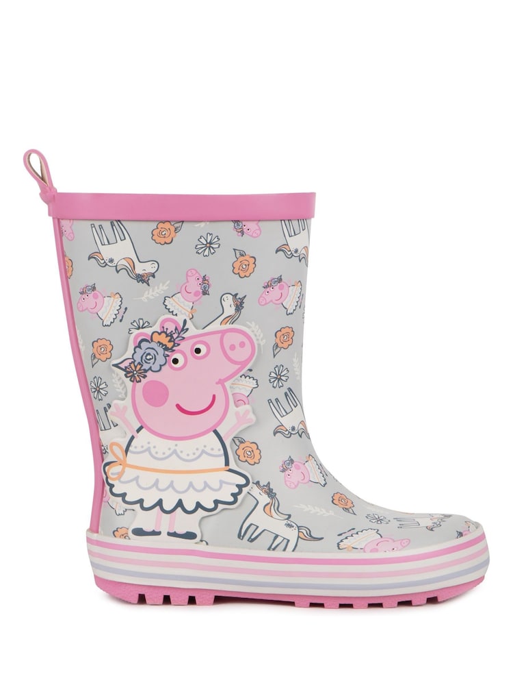 Totes Pink Ballerina Childrens Peppa Pig Wellies - Image 3 of 5