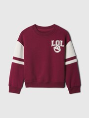 Gap Burgundy Red Vintage Soft Sesame Street Varsity Jumper (6mths-5yrs) - Image 1 of 2