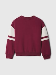 Gap Burgundy Red Vintage Soft Sesame Street Varsity Jumper (6mths-5yrs) - Image 2 of 2