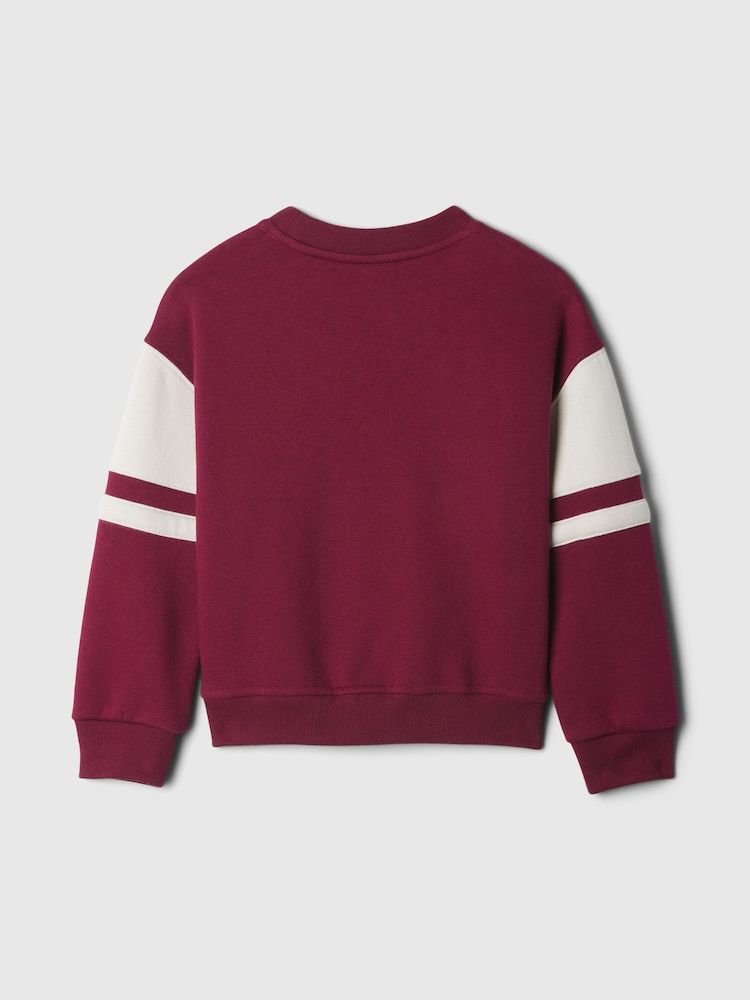 Gap Burgundy Red Vintage Soft Sesame Street Varsity Jumper (6mths-5yrs) - Image 2 of 2