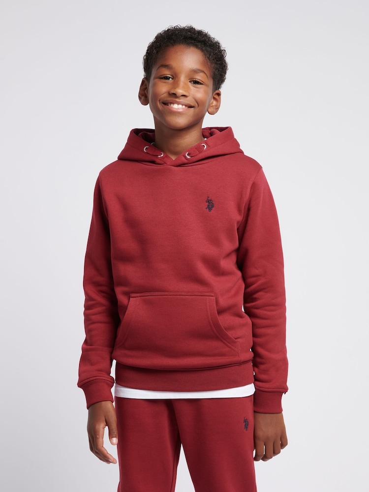 U.S. Polo Assn. Red Double Horsemen Hoodie - Image 1 of 9 U.S. Polo Assn. Red Double Horsemen Hoodie - Image 1 of 9
