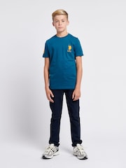 U.S. Polo Assn. Sky Blue Boys Player 100% Cotton 3 T-Shirt - Image 2 of 8