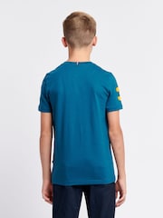 U.S. Polo Assn. Sky Blue Boys Player 100% Cotton 3 T-Shirt - Image 3 of 8