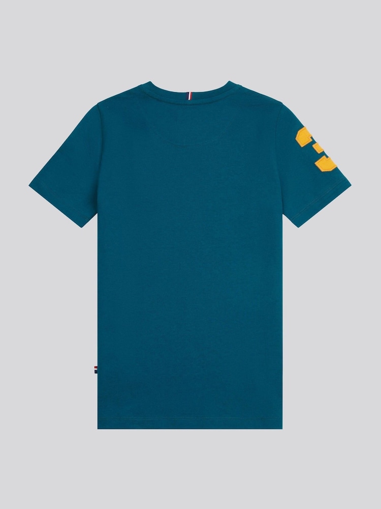 U.S. Polo Assn. Sky Blue Boys Player 100% Cotton 3 T-Shirt - Image 6 of 8
