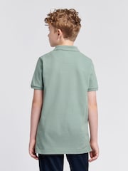 U.S. Polo Assn. Green Light Boys Double Horsemen 100% Cotton Polo Shirt - Image 4 of 8
