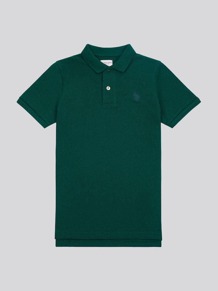 U.S. Polo Assn. Green Ground Double Horsemen Polo Shirt - Image 5 of 7