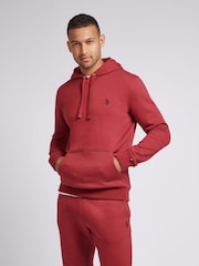 U.S. Polo Assn. Mens Classic Fit Red Double Horsemen Hoodie - Image 1 of 5