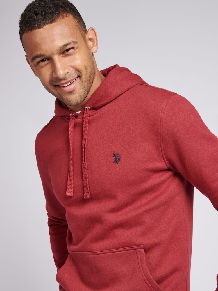 U.S. Polo Assn. Mens Classic Fit Red Double Horsemen Hoodie - Image 2 of 5