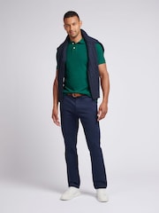 U.S. Polo Assn. Dark Green Regular Fit Pique 100% Cotton Polo Shirt - Image 3 of 8