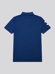 U.S. Polo Assn. Cobalt Blue Regular Fit Mens Player 3 Pique 100% Cotton Polo Shirt - Image 6 of 8