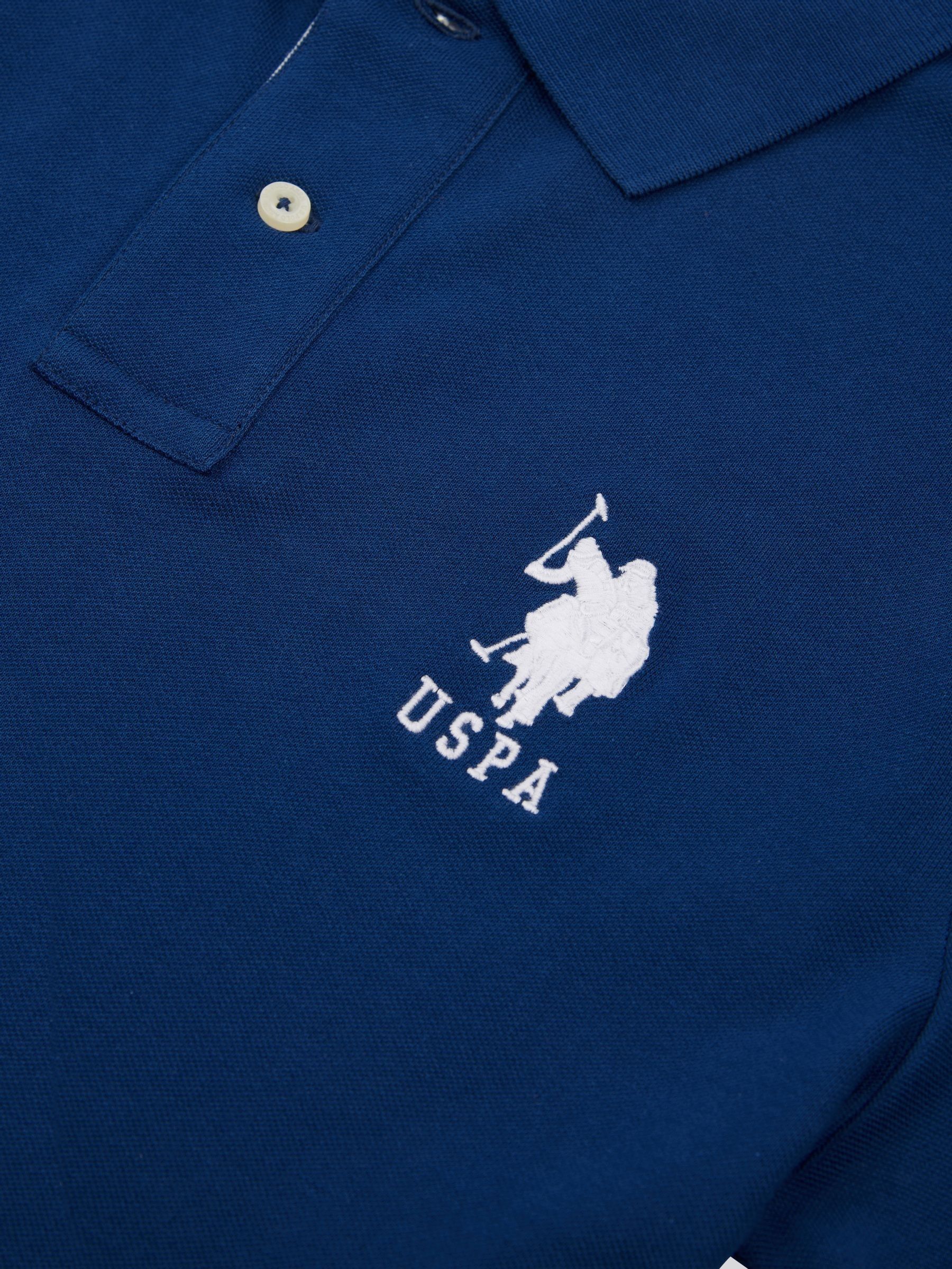 Kaufe Sie Kobaltblau U.S. Polo Assn. Regular Fit Mens Player 3 Pique 100 Cotton Polo Shirt bei Next Deutschland