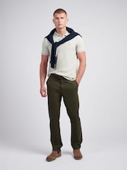 U.S. Polo Assn. Light Natural Regular Fit Pique 100% Cotton Polo Shirt - Image 3 of 6
