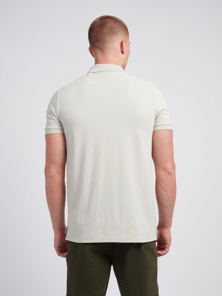 U.S. Polo Assn. Light Natural Regular Fit Pique 100% Cotton Polo Shirt - Image 4 of 6