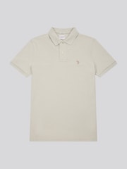 U.S. Polo Assn. Light Natural Regular Fit Pique 100% Cotton Polo Shirt - Image 5 of 6