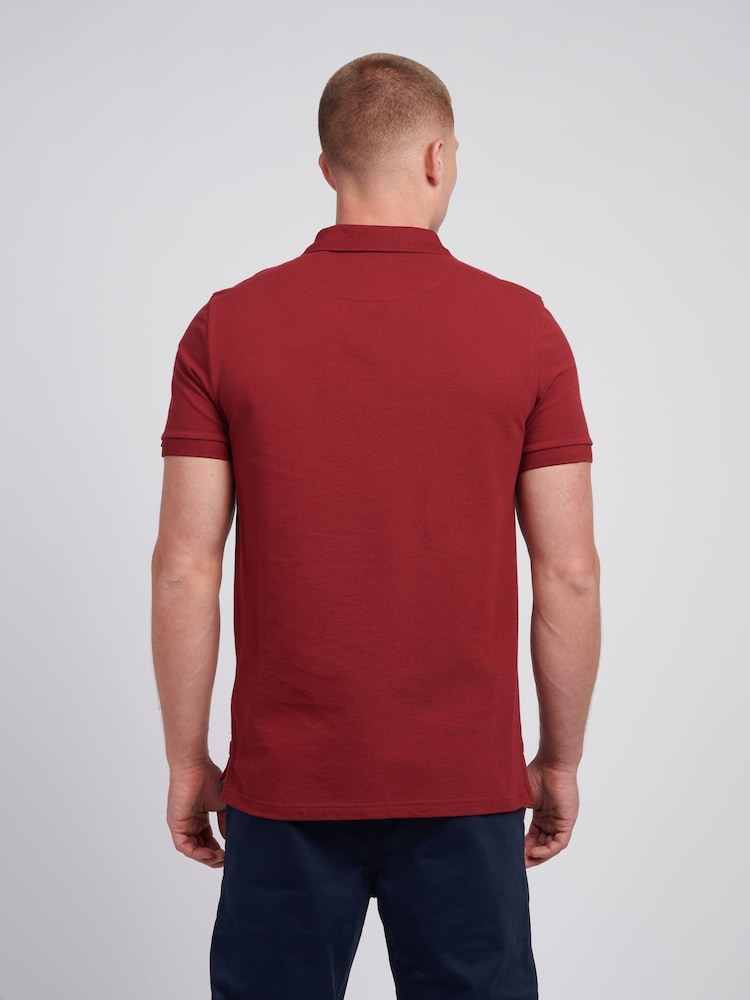 Roșu mac - U.S. Polo Assn. Croială clasică Pique 100% Cotton Tricouri polo - Image 4 of 5