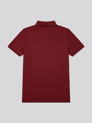 U.S. Polo Assn. Poppy Red Regular Fit Pique 100% Cotton Polo Shirt - Image 7 of 9