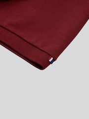 U.S. Polo Assn. Poppy Red Regular Fit Pique 100% Cotton Polo Shirt - Image 8 of 9