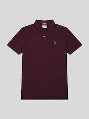 U.S. Polo Assn. Brown Red Regular Fit Pique 100% Cotton Polo Shirt - Image 5 of 8