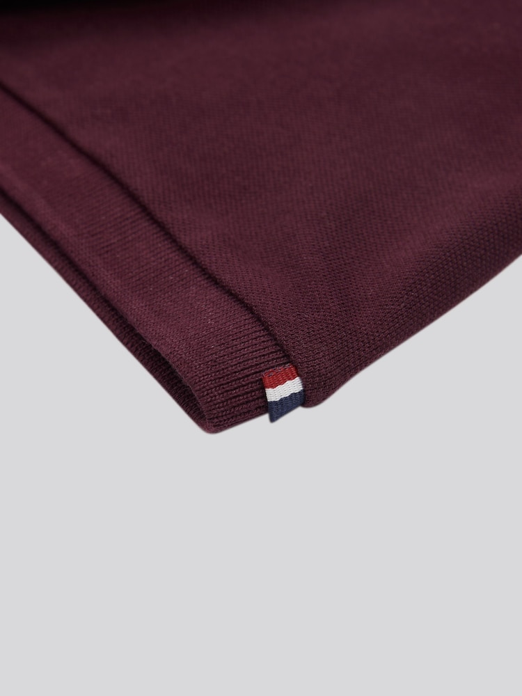 U.S. Polo Assn. Brown Red Regular Fit Pique 100% Cotton Polo Shirt - Image 8 of 8