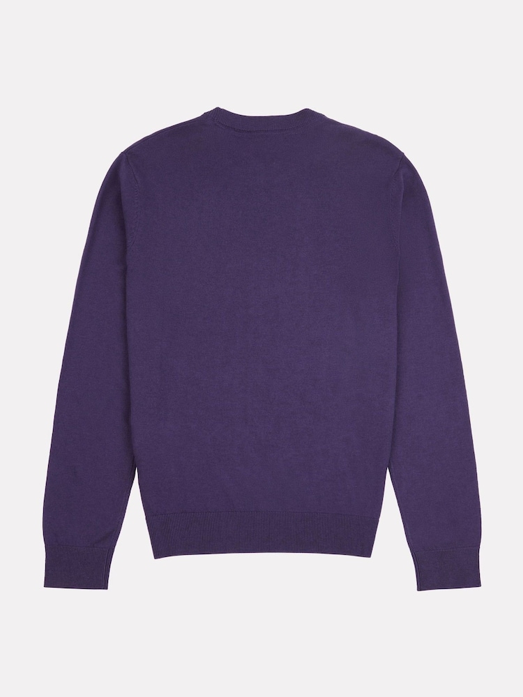 U.S. Polo Assn. Purple Mens Cotton Crew Neck Jumper - Image 6 of 7