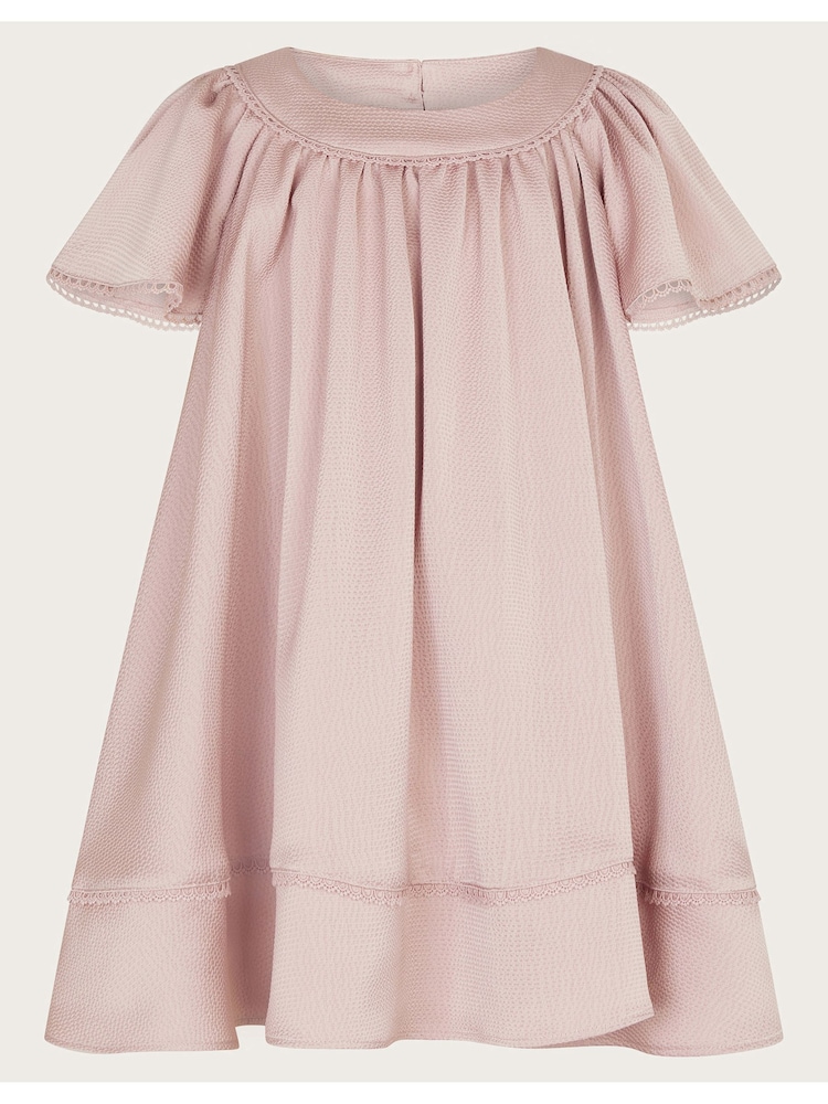 Monsoon Pink Baby Satin Swing Dress - Image 1 of 3
