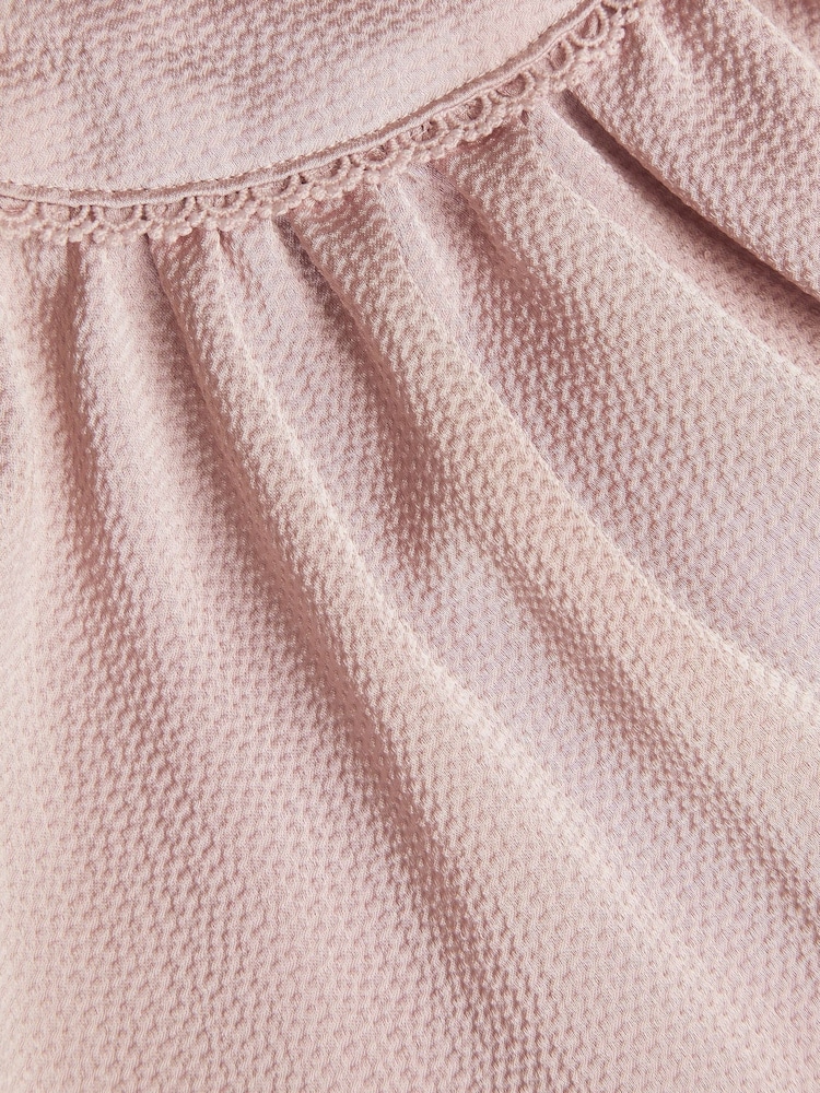 Monsoon Pink Baby Satin Swing Dress - Image 3 of 3