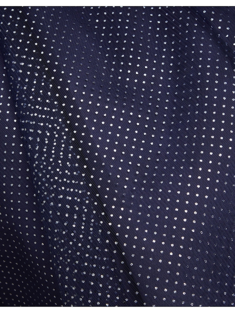 Monsoon Blue Anastasia Sparkle Mesh Maxi Dress - Image 3 of 3