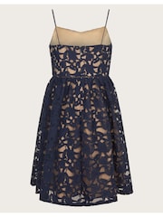Monsoon Blue Mabel Lace Strappy Prom Dress - Image 2 of 3
