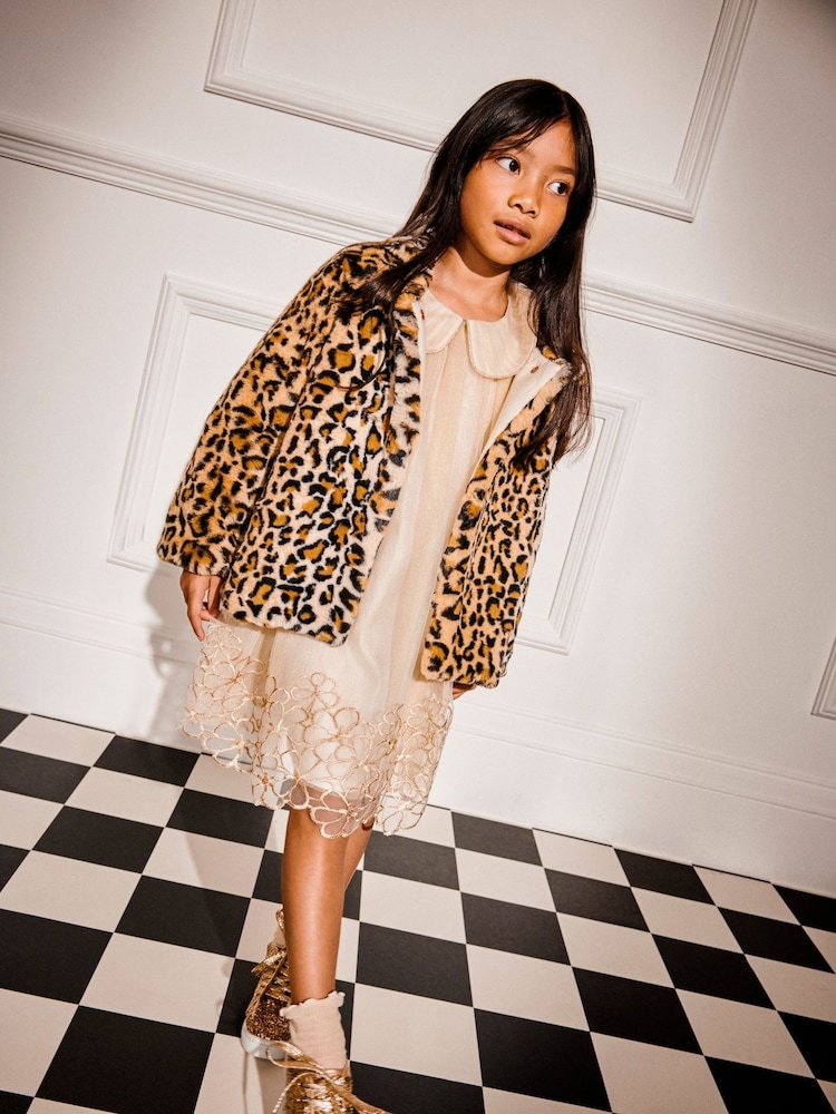 Monsoon Gold Vanessa Floral Collar Swing Dress - Image 5 of 8