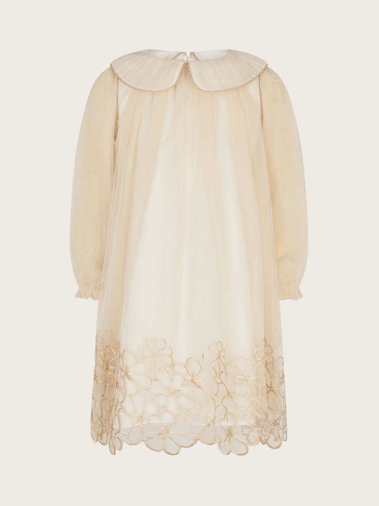 Monsoon Gold Vanessa Floral Collar Swing Dress - Image 6 of 8