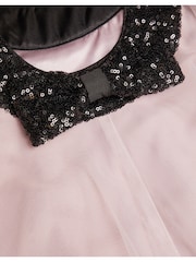 Monsoon Pink Ailani Sequin Bow Tulle A-Line Dress - Image 5 of 5