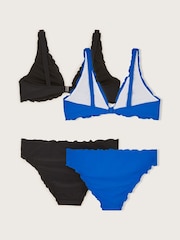 Monsoon Blue Frill Bikini Set - Image 2 of 3