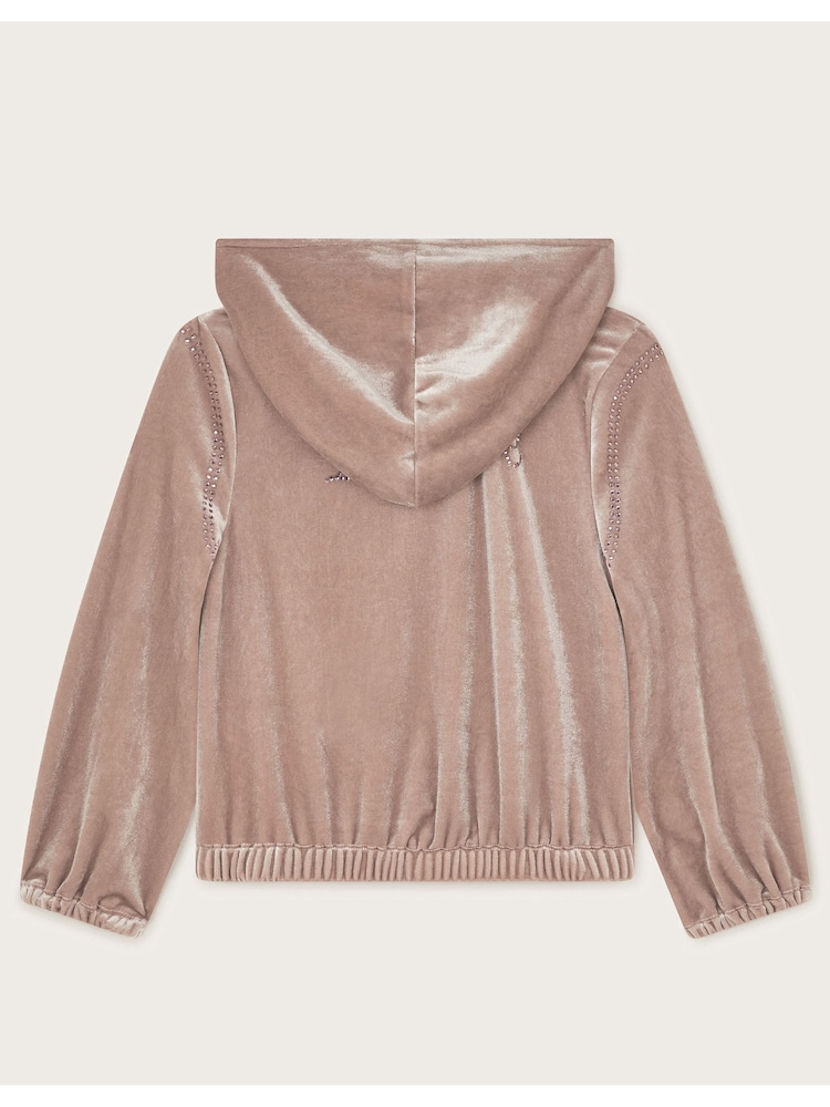 Monsoon Purple Velour Dance Hoodie - Image 2 of 3