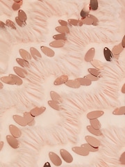 Monsoon Pink Sequin Ruffle A-Line Dress - Image 3 of 3