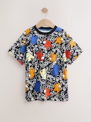 Black Ground Among Us All Over Print T-Shirt (7-16yrs) - Image 1 of 4