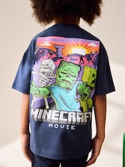 Navy Blue Licensed Minecraft T-Shirt (3-16yrs) - Image 3 of 9