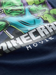 Navy Blue Licensed Minecraft T-Shirt (3-16yrs) - Image 9 of 9