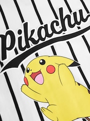 White Baseball Pokémon License Short Sleeve T-Shirt (4-16yrs) - Image 3 of 4