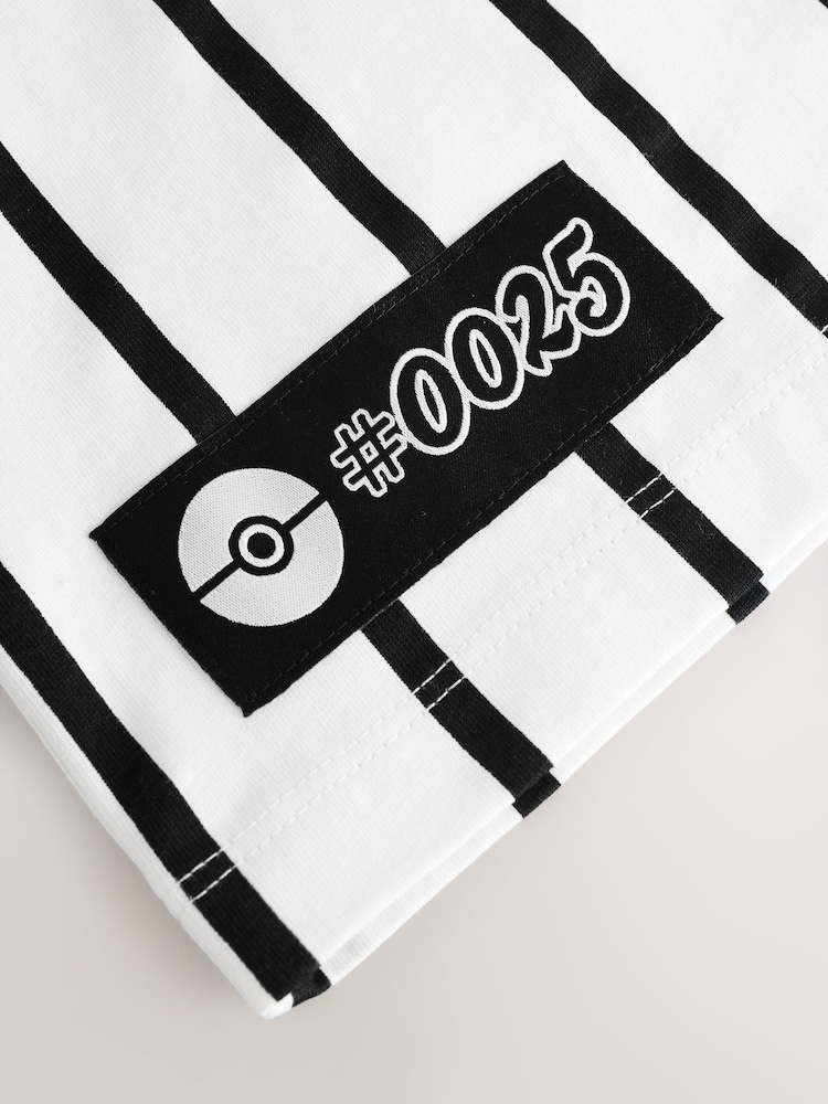 White Baseball Pokémon License Short Sleeve T-Shirt (4-16yrs) - Image 4 of 4