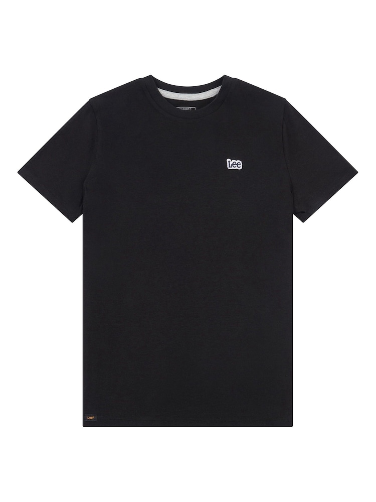 Lee Black Boys Badge 100% Cotton T-Shirt - Image 1 of 3